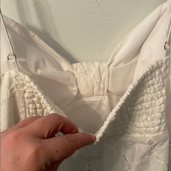 Lilly Pulitzer Size 14 White 100%Cotton Cottage Floral Short Resort Preppy Dress - Picture 10 of 10